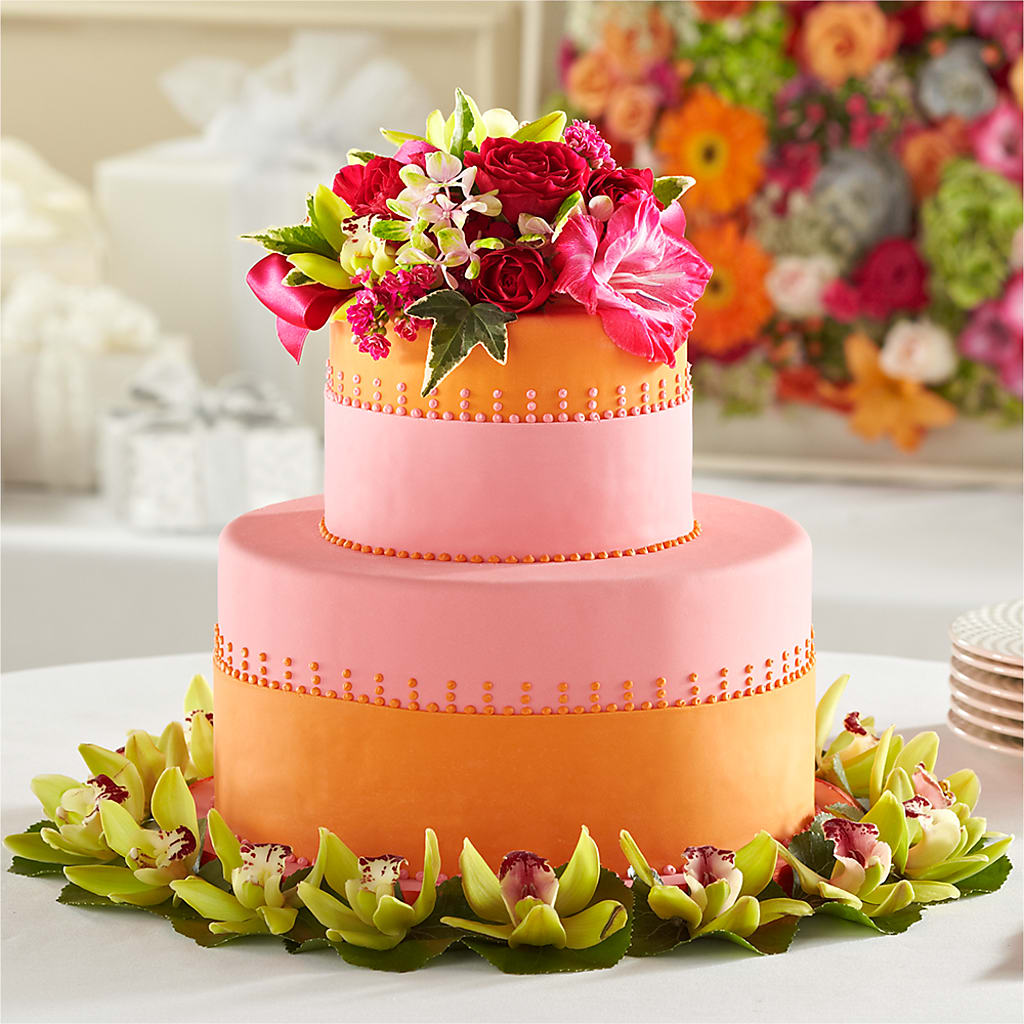 Sweet Citrus Cake Decor – Flair Floral Designs, Lake Dallas TX