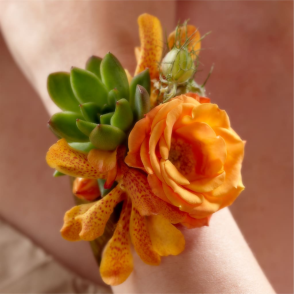 Irresistible Love Wrist Corsage – Flair Floral Designs, Lake Dallas TX