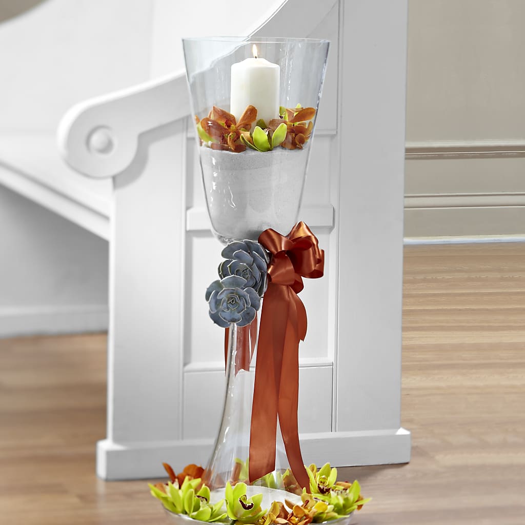 Matrimony Pew Decor – Flair Floral Designs, Lake Dallas TX