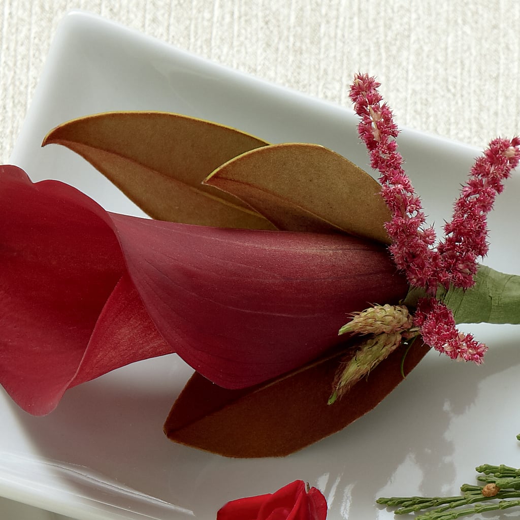 Red Calla Boutonniere – Flair Floral Designs, Lake Dallas TX