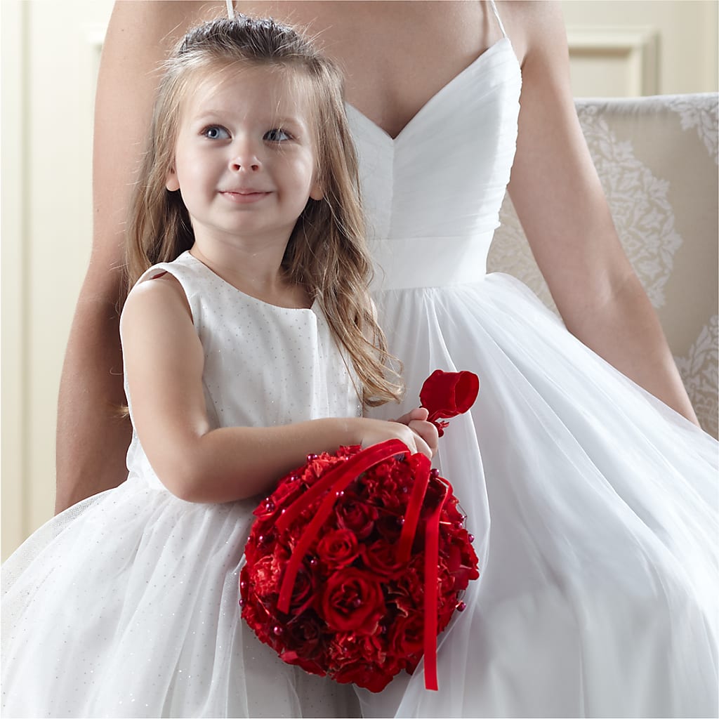 Pure at Heart Flower Girl Arrangement – Flair Floral Designs, Lake Dallas TX