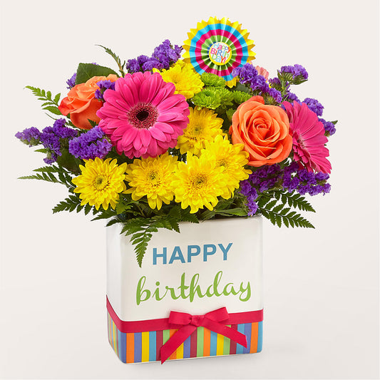 Birthday Brights Bouquet –  Flair Floral Designs, Lake Dallas TX