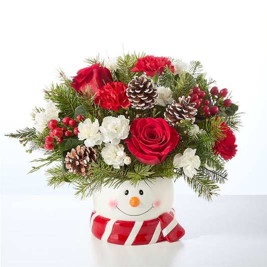 Jolly Snowman Bouquet –  Flair Floral Designs, Lake Dallas TX