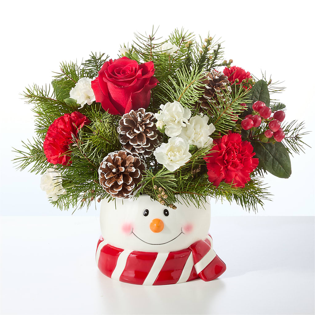 Jolly Snowman Bouquet –  Flair Floral Designs, Lake Dallas TX
