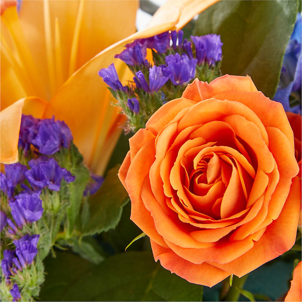 Radiant Citrus Box Bouquet –  Flair Floral Designs, Lake Dallas TX