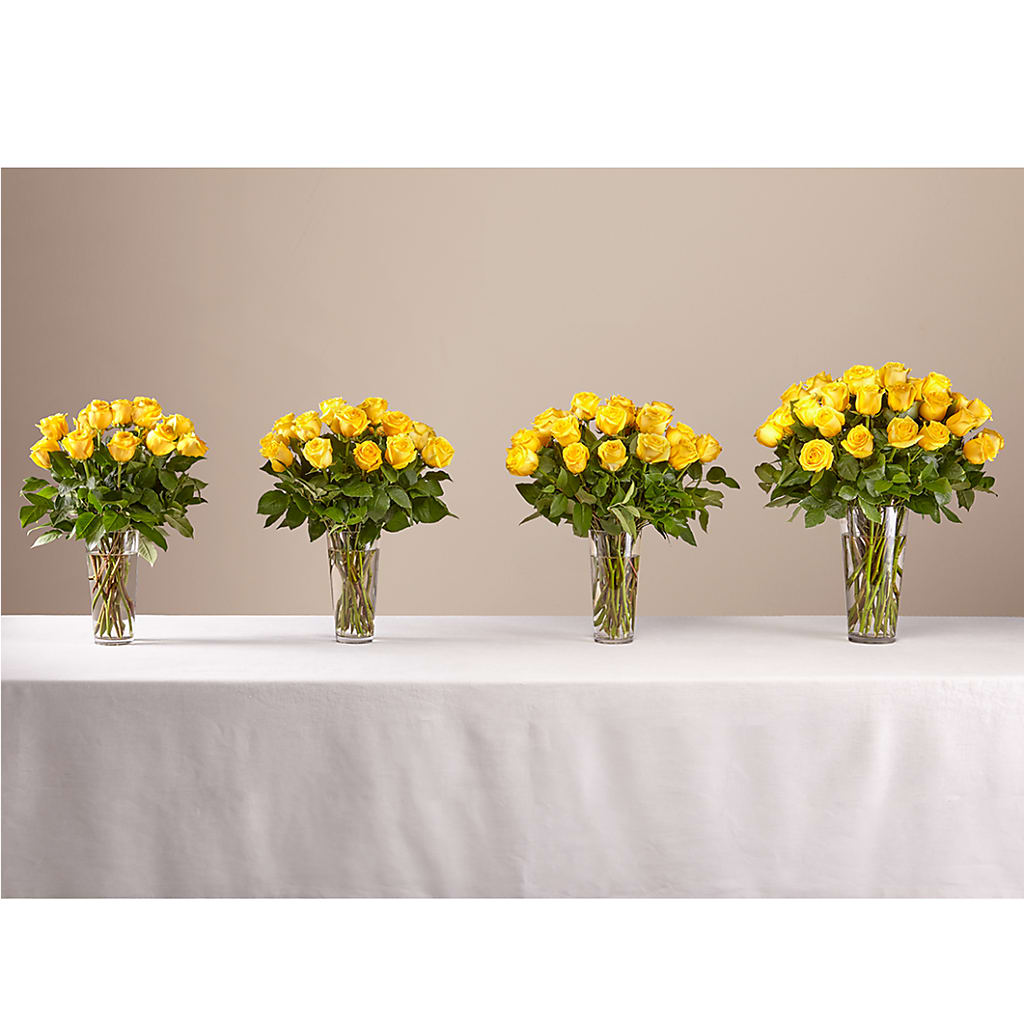 Long Stem Yellow Rose Bouquet –  Flair Floral Designs, Lake Dallas TX