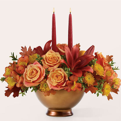 Harvest Table Centerpiece –  Flair Floral Designs, Lake Dallas TX