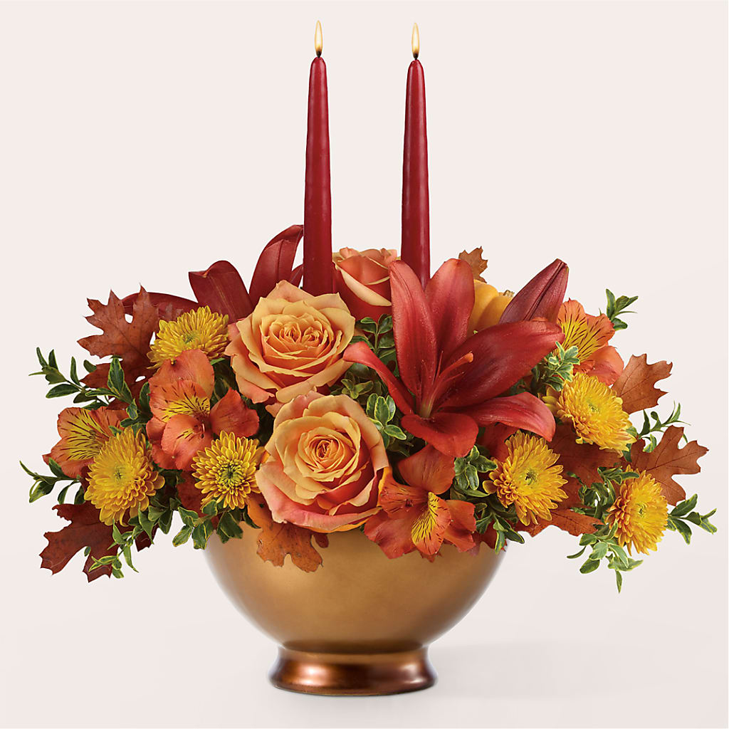 Harvest Table Centerpiece –  Flair Floral Designs, Lake Dallas TX