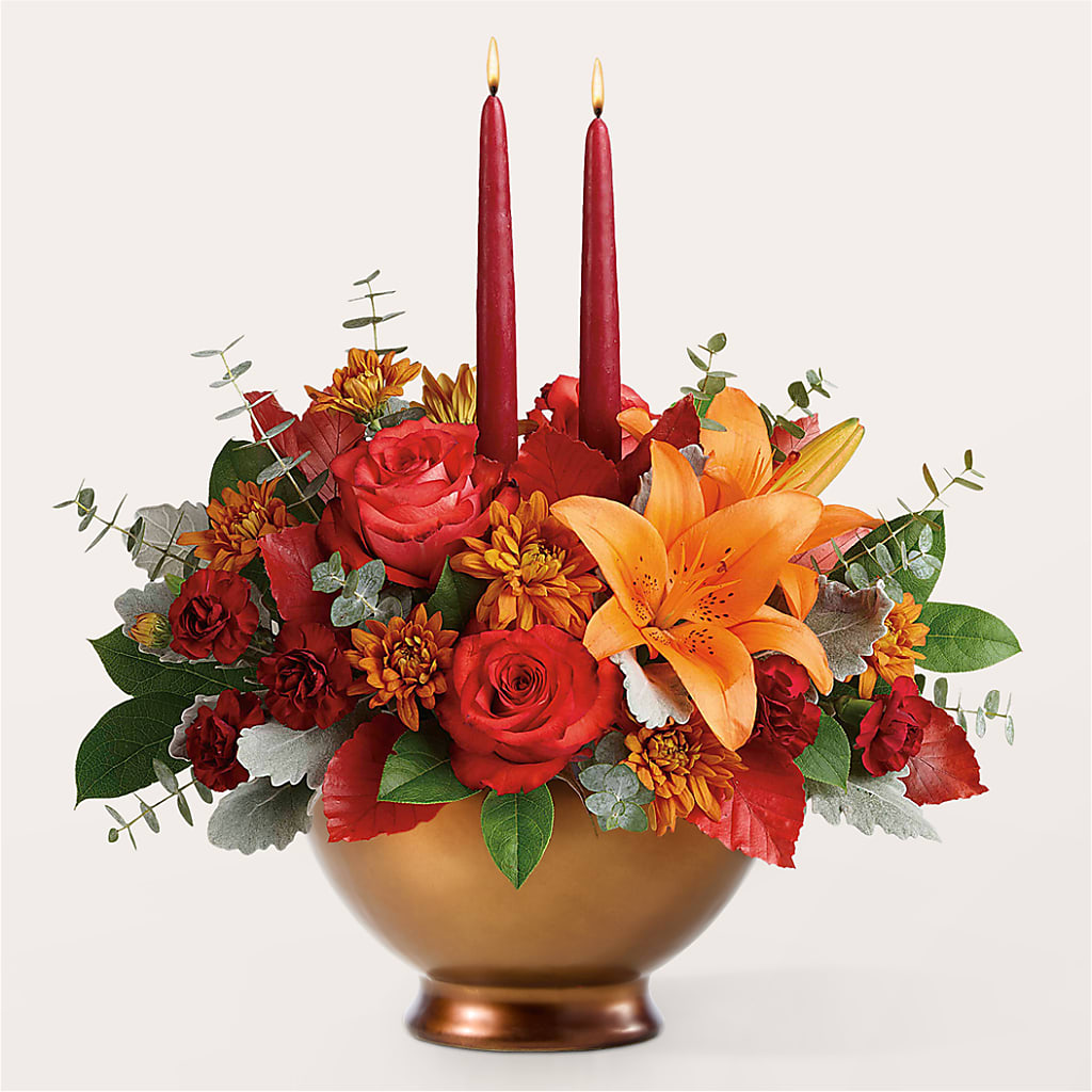 Fruits of Fall Centerpiece –  Flair Floral Designs, Lake Dallas TX