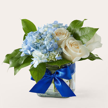 Sky Blue Delight Bouquet –  Flair Floral Designs, Lake Dallas TX