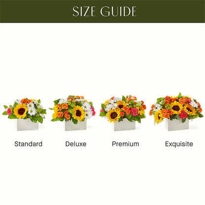 Sun-drenched Blooms Box Bouquet –  Flair Floral Designs, Lake Dallas TX