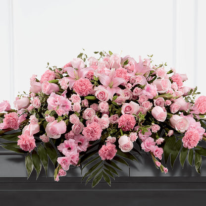 Garden of Comfort Casket Spray (Standard) –  Flair Floral Designs, Lake Dallas TX