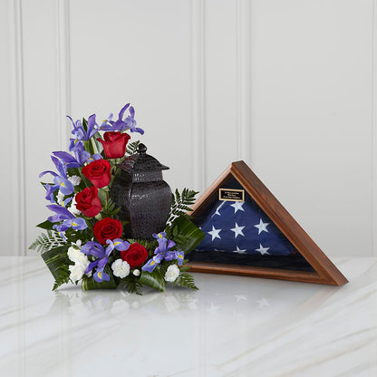 Patriotic Tribute Arrangement –  Flair Floral Designs, Lake Dallas TX