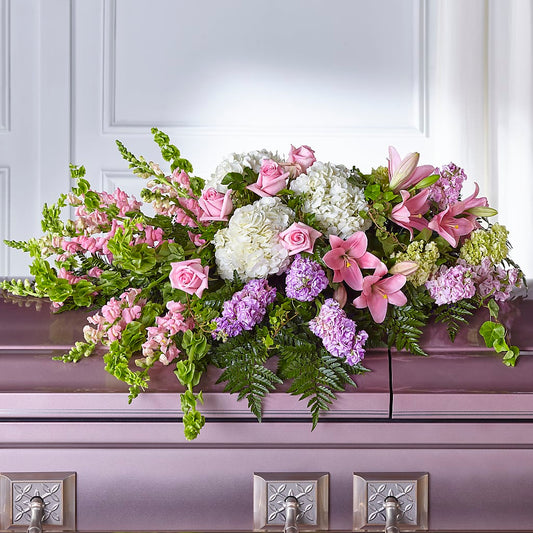 Life's Gratitude Casket Spray –  Flair Floral Designs, Lake Dallas TX