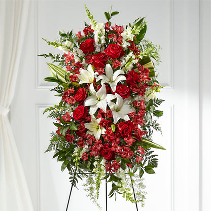 Everlasting Memory Standing Spray –  Flair Floral Designs, Lake Dallas TX
