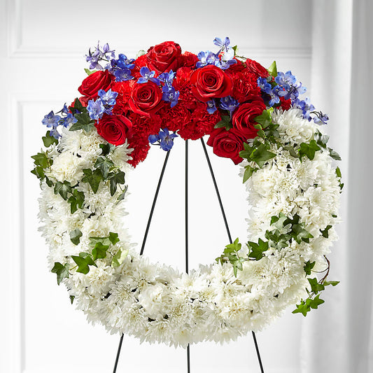 Patriotic Passion Wreath –  Flair Floral Designs, Lake Dallas TX