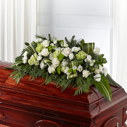 Hopeful Gesture Casket Spray –  Flair Floral Designs, Lake Dallas TX