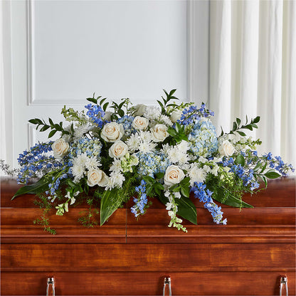Timeless Essence Casket Spray –  Flair Floral Designs, Lake Dallas TX