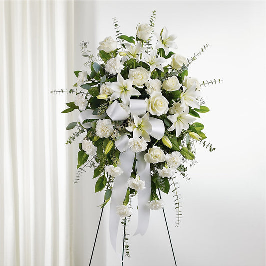 With Care Standing Spray –  Flair Floral Designs, Lake Dallas TX