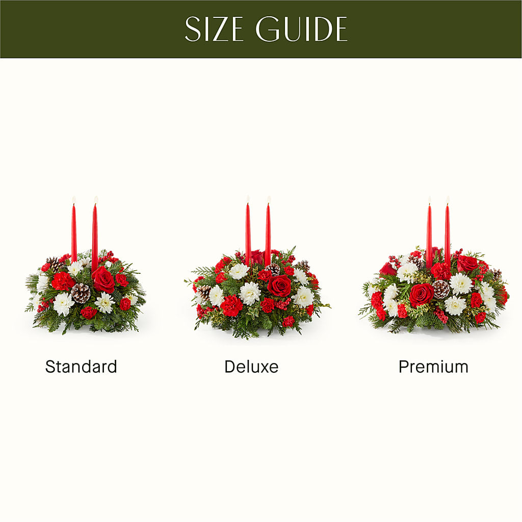 Holiday Soiree Centerpiece –  Flair Floral Designs, Lake Dallas TX