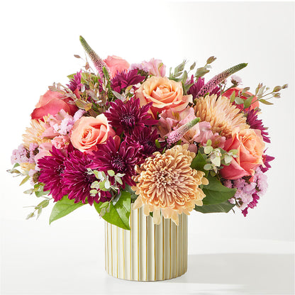 Berry Cobbler Bouquet with Ivory Vase –  Flair Floral Designs, Lake Dallas TX