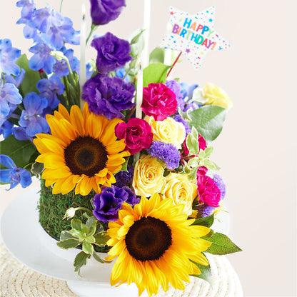 Star of the Day Floral Cake –  Flair Floral Designs, Lake Dallas TX