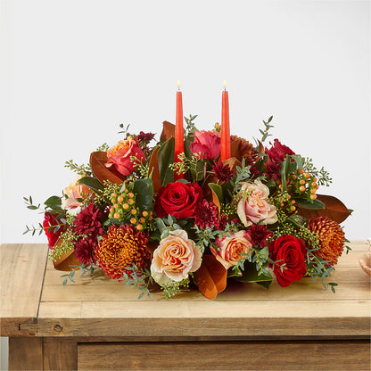 Gather Near Centerpiece –  Flair Floral Designs, Lake Dallas TX