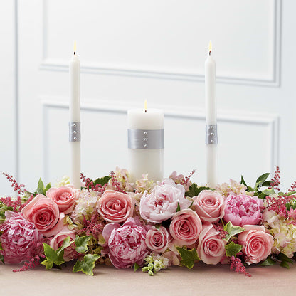 Worldwide Romance Unity Candle Arrangement –  Flair Floral Designs, Lake Dallas TX